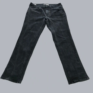 Pacsun Mens 33 waist Slim Fit Black Wash Jeans stretch distressed 33 X 30